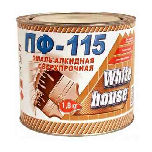 Эмаль ПФ-115 сверхпрочная WHITE HOUSE Белая матовая, 1800г