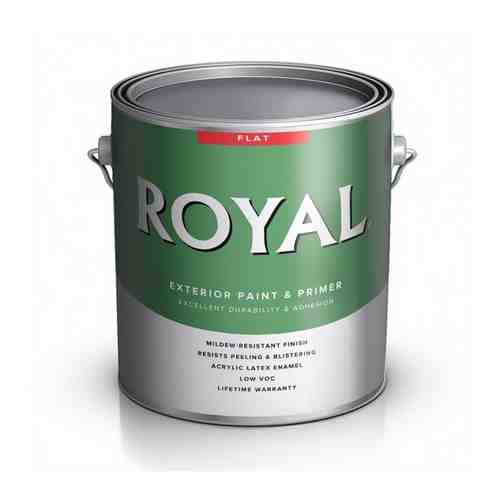 Фасадная краска Royal Exterior House Paint Flat Acrylic Latex, 3,78, Ultra White, Ace Paint