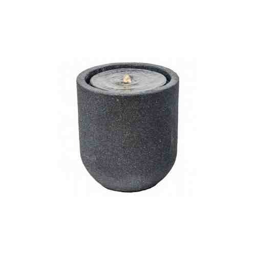 Фонтан интерьерный Heissner Zylinder LED с подсветкой, д=41х45 см, черный, искусственный камень