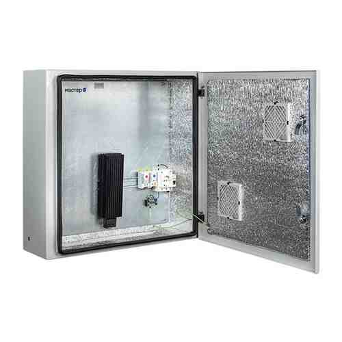 Климатический шкаф МАСТЕР-4УТПВ-П с вентиляторными решетками и защитным реле, 600х600х210 мм, IP 54