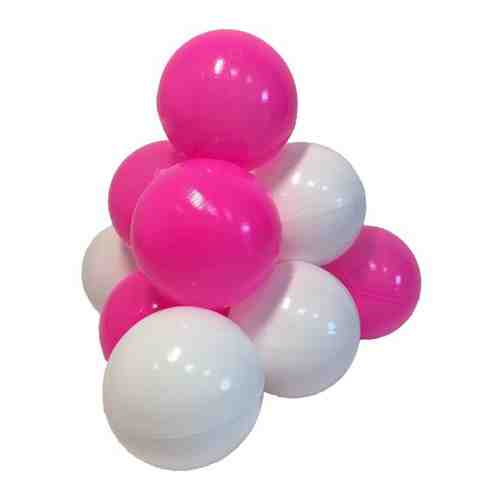Комплект шариков Hotenok Карамелька (150 шт: розовый и белый) для сухого бассейна, sbh131-150