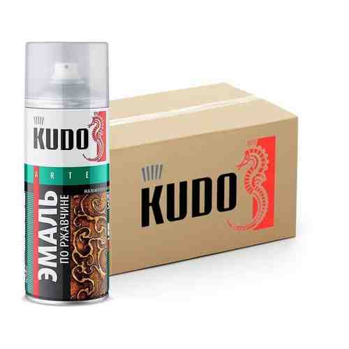 Краска молотковая по ржавчине KUDO, медный, аэрозоль, 520 мл, упаковка 6 шт.