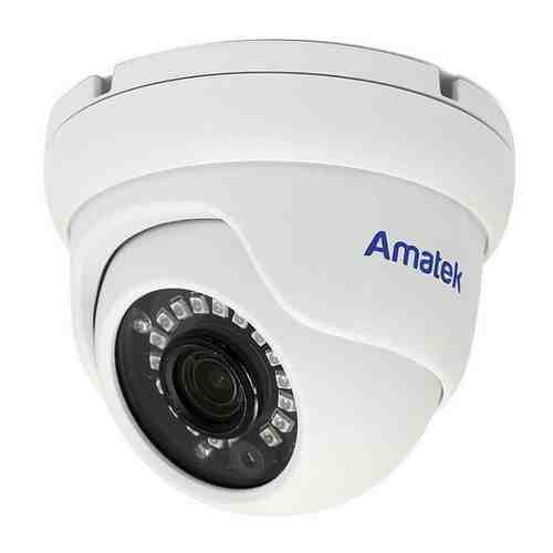 Купольная IP видеокамера 8Мп 4К с ИК подсветкой Amatek AC-IDV802A 3,6mm