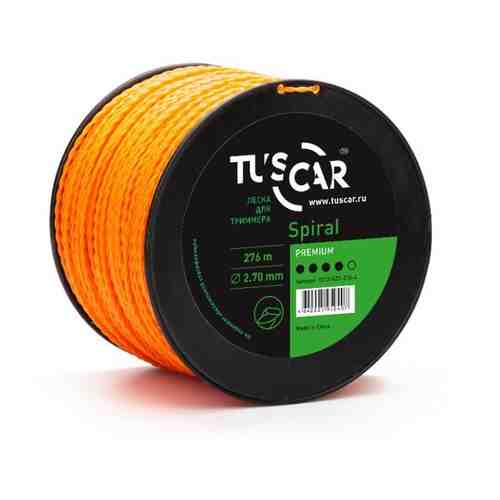 Леска для триммера TUSCAR Spiral Premium, 2.70мм* 276м
