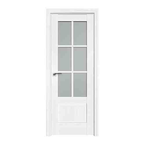 Межкомнатная дверь 103X Пекан белый стекло Матовое, Profil Doors, Экошпон, со стеклом , 700x2000