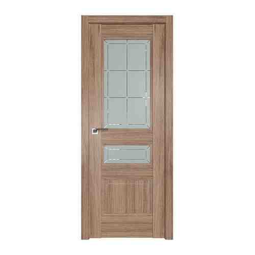 Межкомнатная дверь 94XN Салинас светлый стекло Гравировка 1, Profil Doors, Экошпон, со стеклом , 900x2000
