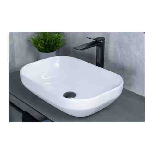 Накладная белая раковина для ванной Gid D1468 с сифоном ORIO A3202