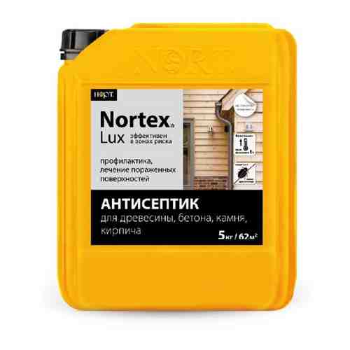 Nortex LUX 5кг, Нортекс Люкс для дерева, бетона, пропитка, антисептик для пораженной поверхности, строительный антисептик