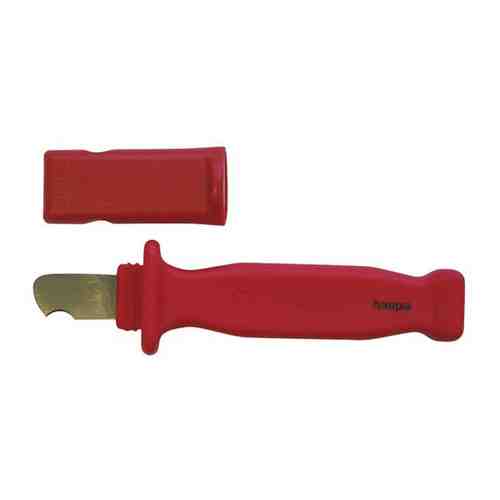 Нож монтерский для снятия изоляции VDE, крючковижное лезвие 35 мм 200002