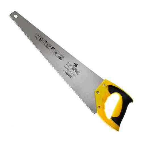 Ножовка по дереву 500мм 8TPI (средний зуб), 2D заточка, чеглок