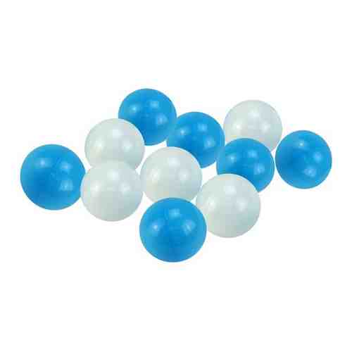 Шарики для сухих бассейнов Hotenok 50 шт, диаметр 7 см, Облака (голубые, белые), sbh134