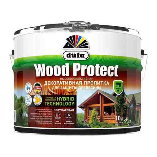 Водозащитная пропитка Dufa Wood Protect тик 10 л
