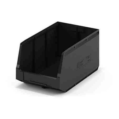 Ящик пластиковый IPlast для хранения, 50 х 30 х 25 см, 4 шт, черный