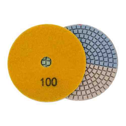 Алмазный гибкий шлифовальный круг TRADECITY ТриКолор Pads 7-STEP 100D №100