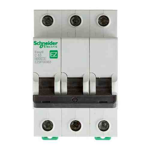 Автоматический выключатель Schneider Electric Easy9 (EZ9F56363) 3P 63А тип C 6 кА 220 В на DIN-рейку