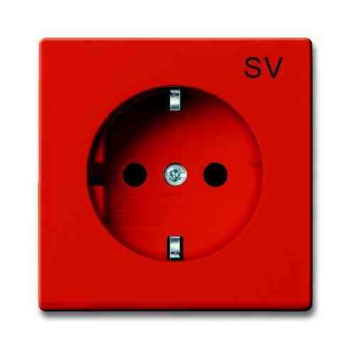 BASIC 55 Розетка 16А 250В с маркировкой SV оранжевый SCHUKO | код 2CKA002011A6153 | ABB (1 шт.)
