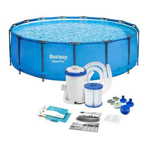 Bestway Бассейн каркасный BESTWAY Steel Pro 6148 л 305х100 см, с фильтром-насосом, арт. 56334