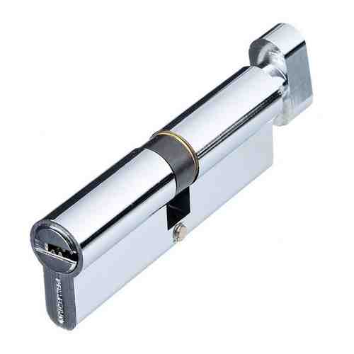 Цилиндр Palladium C BK CP 90 (45х45) мм ключ/вертушка хром