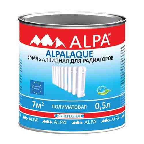 Эмаль для радиаторов Alpa Alpalaque полуматовая 0,5 л, белый