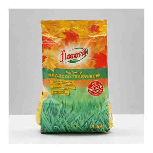 Florovit удобрение гранулированное для газонов, осеннее, мягкая упаковка, 3 кг