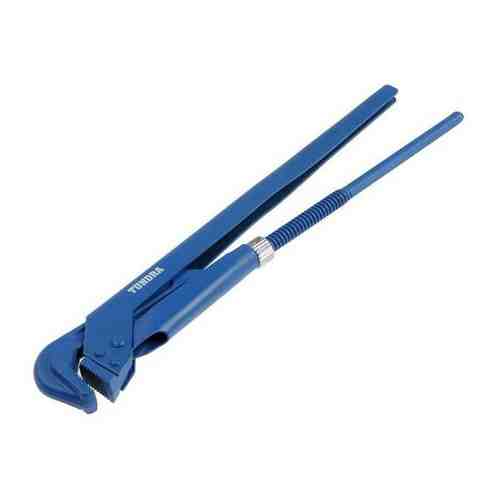 Ключ трубный рычажный TUNDRA, плоский зажим 90°, раскрытие до 65 мм, №3, 2