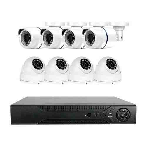 Комплект видеонаблюдения AHD PST K08BH 8 камер 2Мп внутренние и уличные