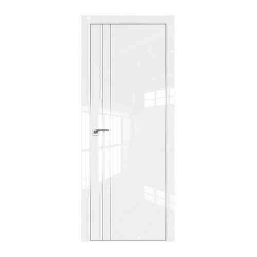 Межкомнатная дверь 42LK Белый Люкс кромка Матовая с 4-х сторон, Profil Doors, Глянец, Экошпон, глухая, белая, 600x2000