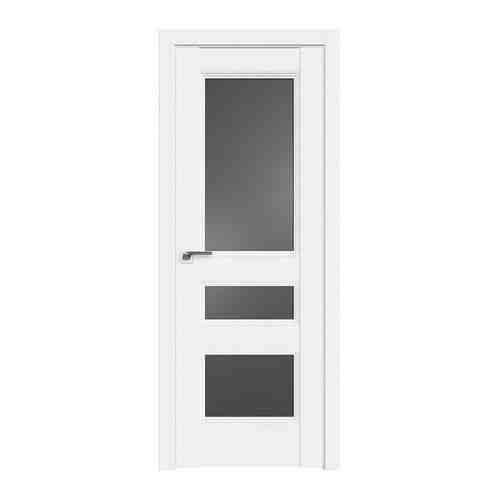 Межкомнатная дверь 69U Аляска стекло Графит, Profil Doors, Экошпон, со стеклом, белая, 800x2000