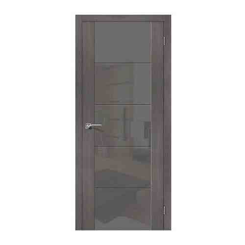 Межкомнатная дверь V4 S Grey Veralinga/Smoke, Bravo, Хард Флекс, со стеклом , 600x2000