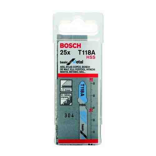 Набор лобзиковых пилок BOSCH 25шт T 118 A Basic for Metal, HSS