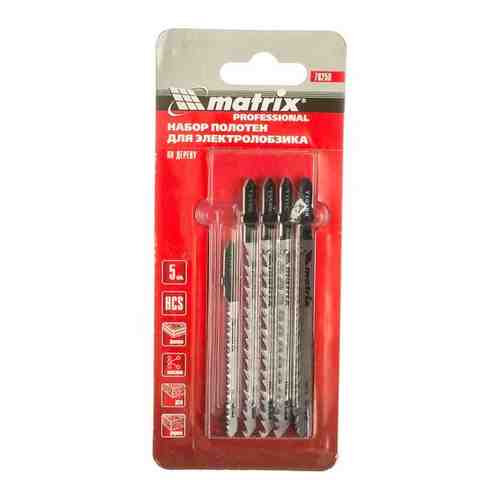 Набор полотен для электролобзика по дереву, 5 шт Matrix Professional