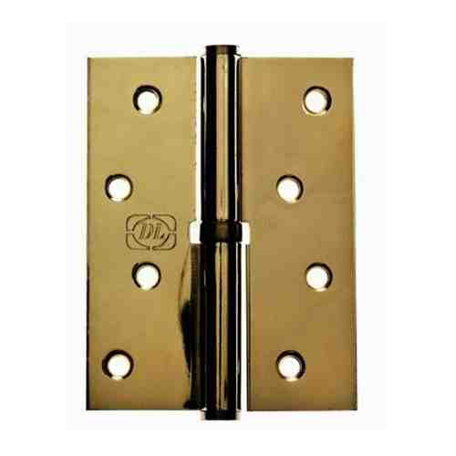 Петля дверная DOORLOCK DL9015-1 SB карточная, правая, матовая латунь (2шт), дверная фурнитура, крепеж на дверь, строительство и ремонт