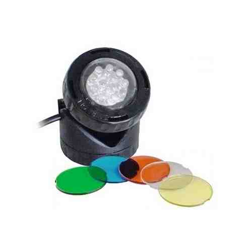 PL1 LED подсветка одинарная подводная/надводная 12 V, 1,6 W со светодиодами, 4 цветных фильтра