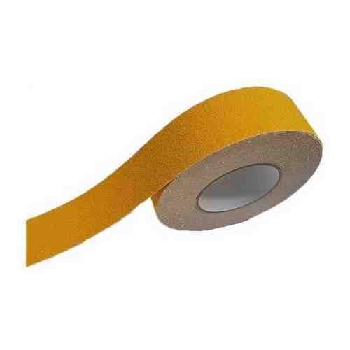 Противоскользящая лента Anti Slip Tape, крупная зернистость 60 grit, размер 25мм х 18.3м, цвет желтый, SAFETYSTEP