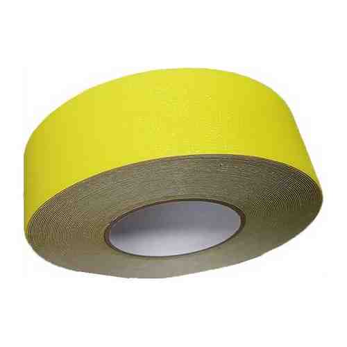 Противоскользящая лента Anti Slip Tape, неабразивная, полимерная, размер 25мм х 18.3м, цвет желтый, SAFETYSTEP