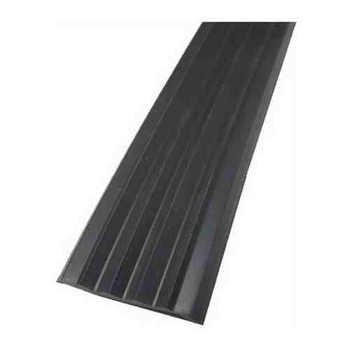 Противоскользящая резиновая вставка 30мм х 5мм, цвет черный, 10 погонных метров
