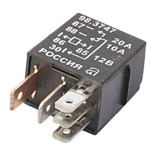 Реле электромагнитное ВАЗ-1118 5-ти контактное 20/10А АВАР 98.3747