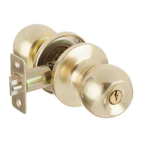 Ручка дверная 669875 Corsa Deco кноб с ключом круглая розетка (золото)