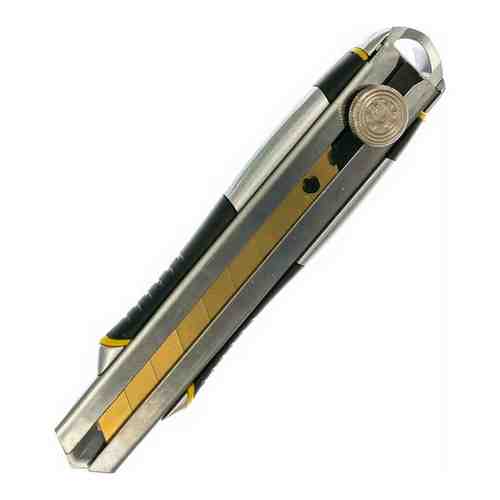 Строительный нож 25 мм в металлическом корпусе с винтовым зажимом Inforce 06-02-13