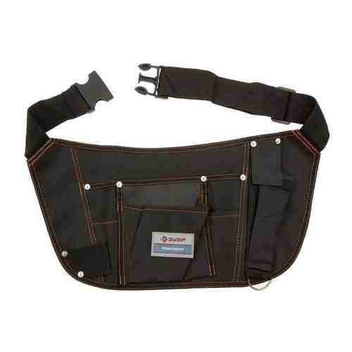 Сумка поясная для инструмента ЗУБР 9 карманов, нейлон, петля (скоба) для крупного инструмента 38653