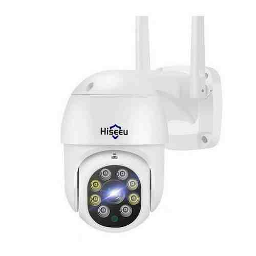 Уличная поворотная IP камера видеонаблюдения WiFi Smart Camera Hiseeu WHD312, белая
