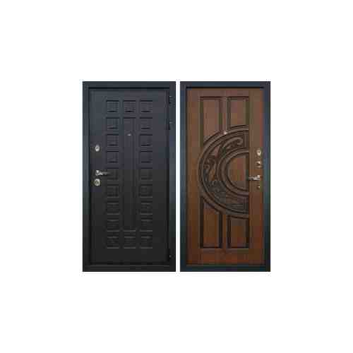 Входная металлическая дверь Лекс Гладиатор 3К Голден патина черная №27