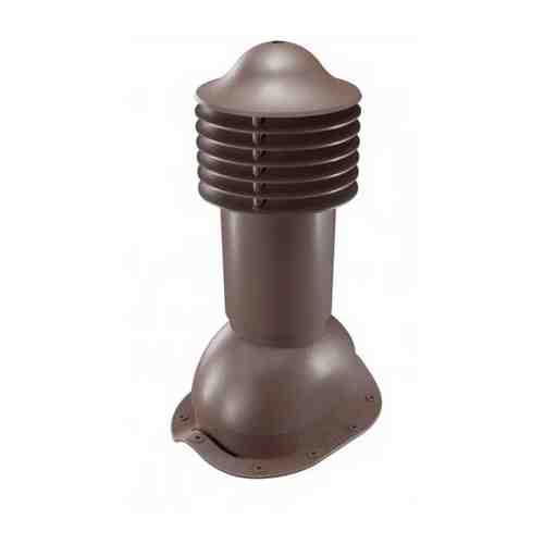 Viotto Труба вентиляции 110мм/Утепленный выход/для металлочерепицы Монтеррей/коричневый шоколад, RAL8017