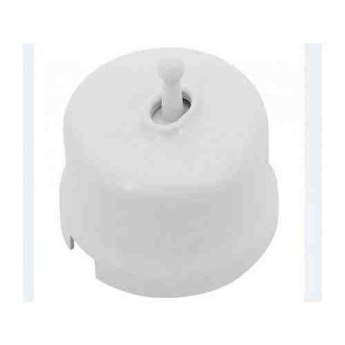 BIRONI Пластик Белый Выключатель 1-кл. перекрестный (тумблерный)