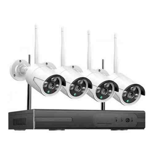 Цифровой комплект wifi видеонаблюдения на 4 камеры со звуком для улицы и помещений Longse Light 4CH 3Mp