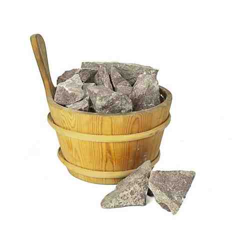 Камень для банных печей Малиновый кварцит колотый, коробка 20 кг
