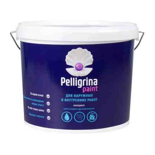 Краска моющаяся для наружных и внутренних работ Pelligrina Paint, акриловая, белоснежная, 15 кг