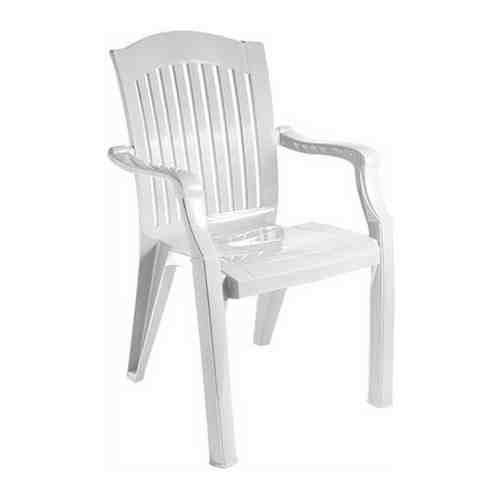 Кресло пластиковое Премиум-1 110-0010, 560х450х900мм, цвет белый