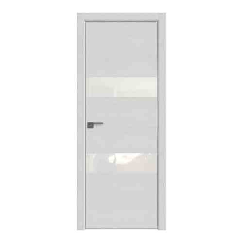 Межкомнатная дверь 34ZN Монблан стекло Белый лак кромка Матовая с 4-х сторон, Profil Doors, Экошпон, со стеклом , 800x2000