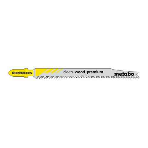 Набор пилок для лобзика METABO T308B 5 пилок по дер.без сколов 93x2,2мм,HCS (623998000)